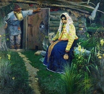 Михаил Васильевич Нестеров. За приворотным зельем. 1888 год.